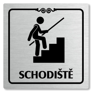 Schodiště, 148x148mm, stříbrná, Texas